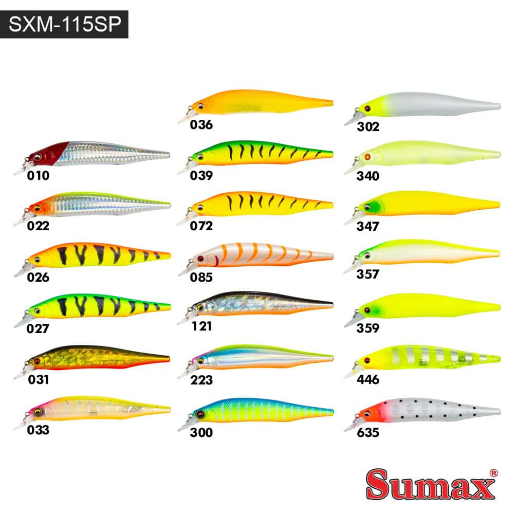 ISCA DE PESCA ARTIFICIAL X MAVERICK SMX 115 DR PLUS SUMAX FISHING NOVAS CORES