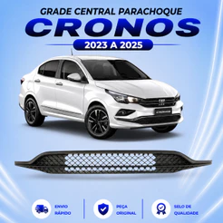 Grade Central Parachoque Cronos 2023 2024 2025 Preto Fosco