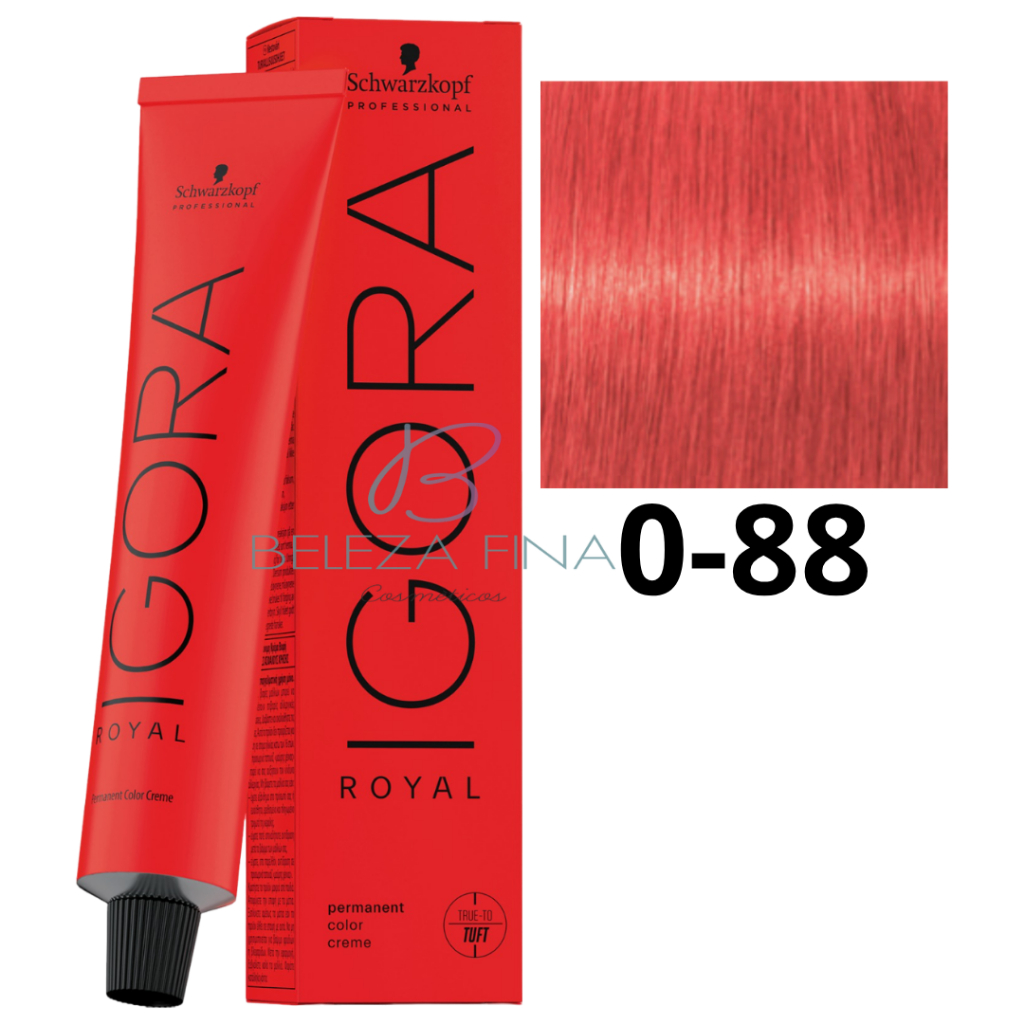 Coloração Schwarzkopf Igora Royal Tintura 0-88 60g VERMELHO