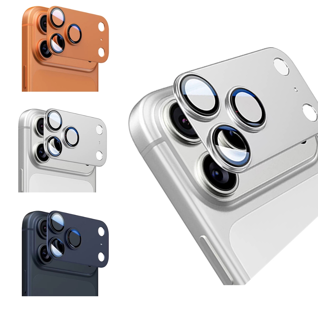 Protetor de Lente Câmera Metal para iPhone 17 Pro 17 Pro Max Anti Risco HD