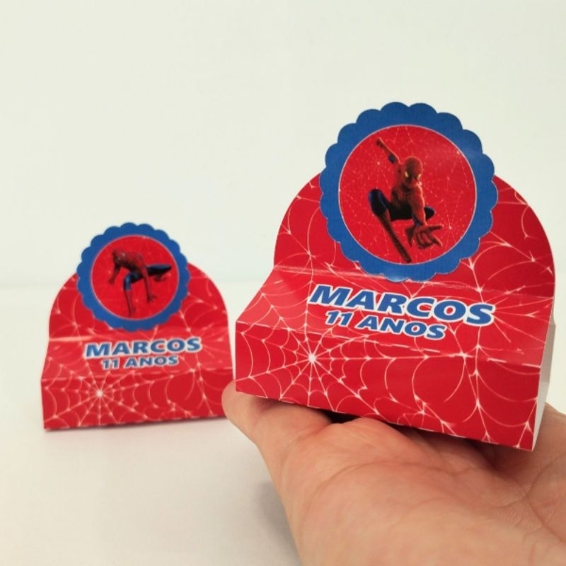 PORTA BIS HOMEM ARANHA PERSONALIZADO/LEMBRANCINHA DE FESTA/ANIVERSÁRIO INFANTIL/PORTA BIS DUPLO/FAZEMOS TODOS OS TEMAS