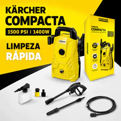 Lavadora de Alta Pressão 1500 PSI 1400W 300L/h Kärcher Compacta com Aplicador de Detergente Kärcher