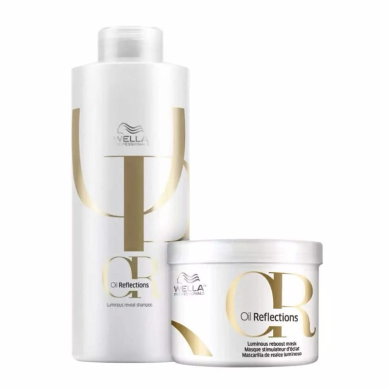Kit Wella Oil Reflections Shampoo 250ml + Máscara 150ml Original