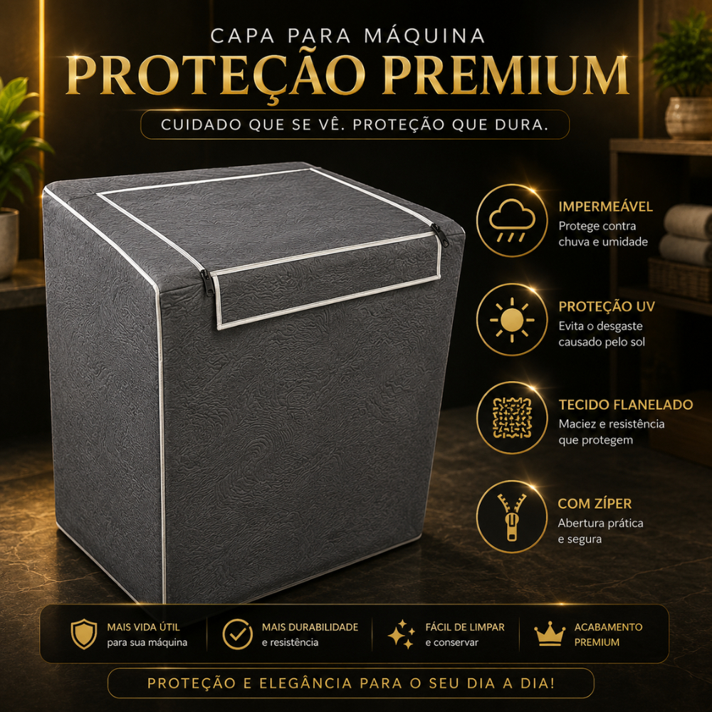 Capa Maquina De Lavar 7kg 9kg 10kg 11kg 12kg 13kg 14kg 15 kg 16kg 17kg Electrolux Brastemp Consul