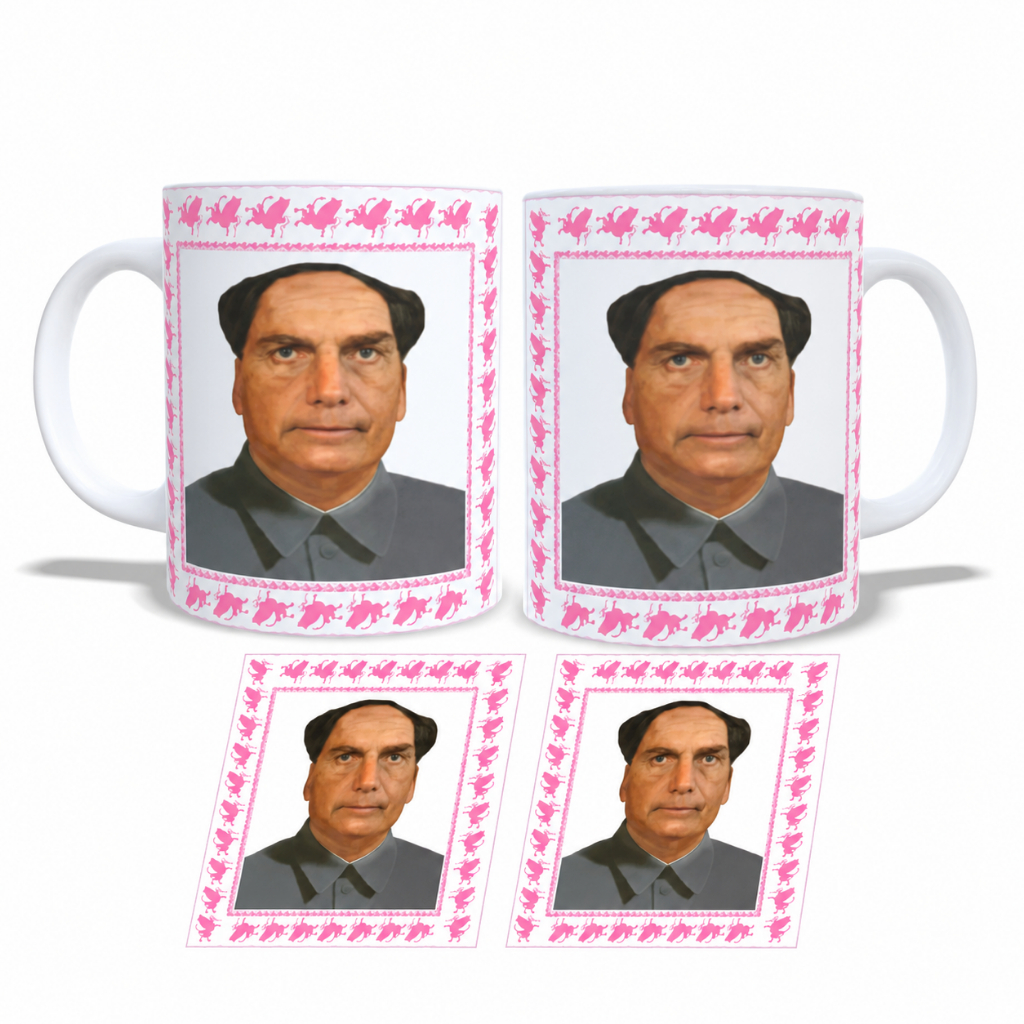 Caneca personalizada meme Tsé Tung - Bolsonaro - Lula - Manoel gomes - Xandão