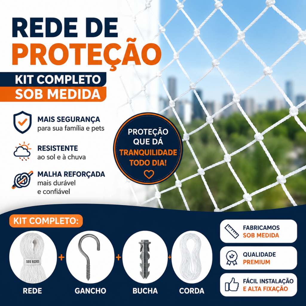 REDE DE PROTEÇÃO SOB MEDIDA