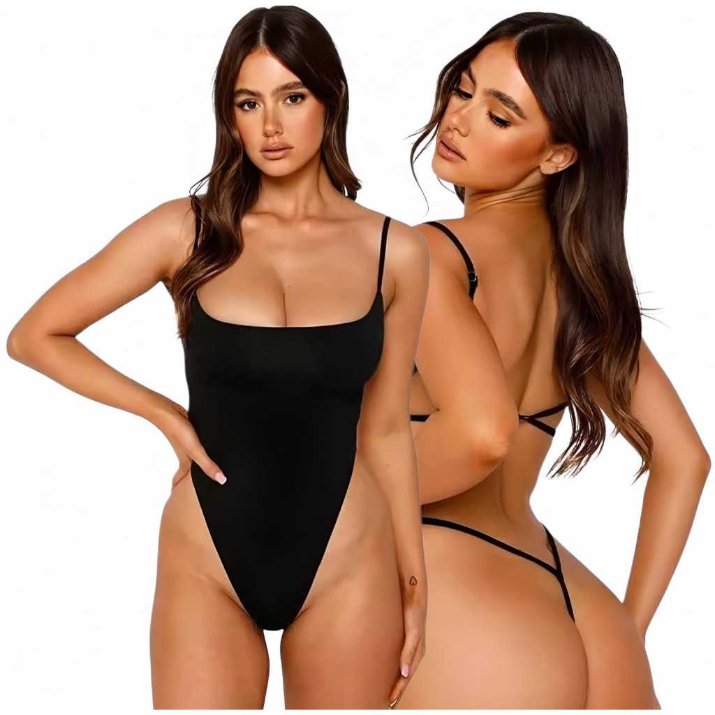 Body maiô feminino fio dental cavado moda praia festa balada luxo confortável elegante 3278