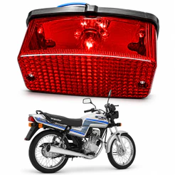 Lanterna Traseira Today 125 1990 a 1994 Titan 125 1995 a 1999 Cg 125 Ks Vermelha