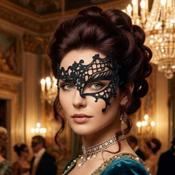 Máscara Colombina Carnaval Baile De Gala Veneziana 50 Tons de Cinza Metade Rosto **LEIA A DESCRIÇÃO!**
