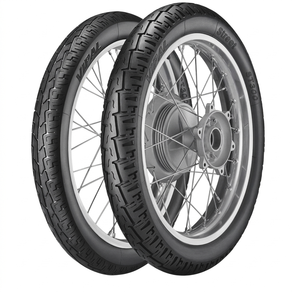 Par Pneu Vipal 90/90-18 E 275-18 ST300 Cg Titan Ybr uso Com Camara item novo Promoção