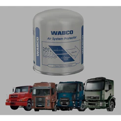 Filtro Secador Ar Apu Volvo,Mbb,Ford, VW Wabco Prata
