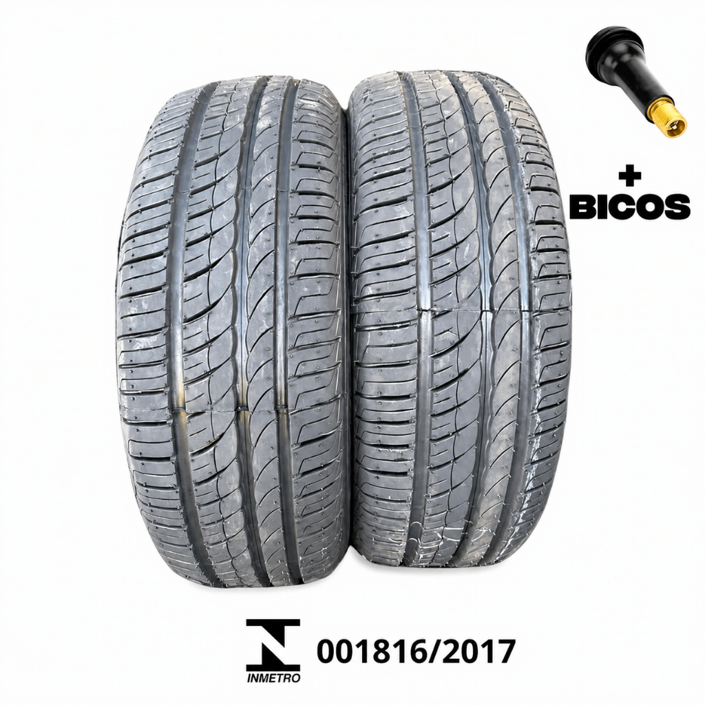 Kit 2- Pneus 175/65r14 - Pneu Remould - Selo Inmetro