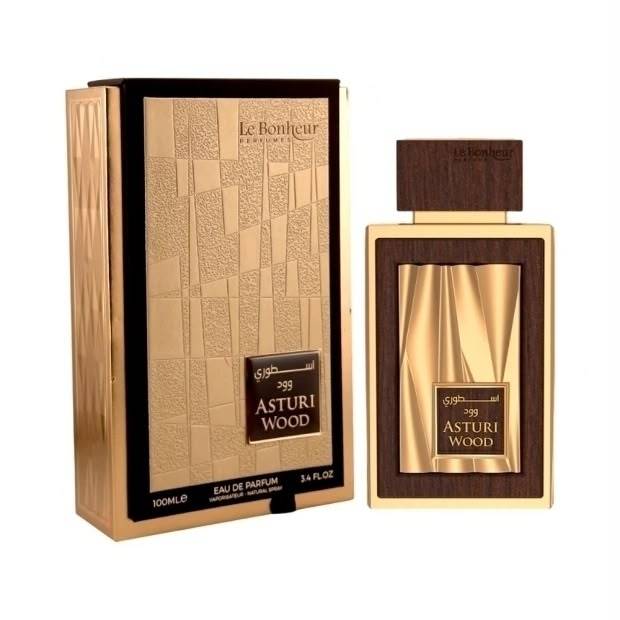 Perfume Asturi Wood Le Bonheur EDP 100ml Masculino Importado Fixação Alta Original