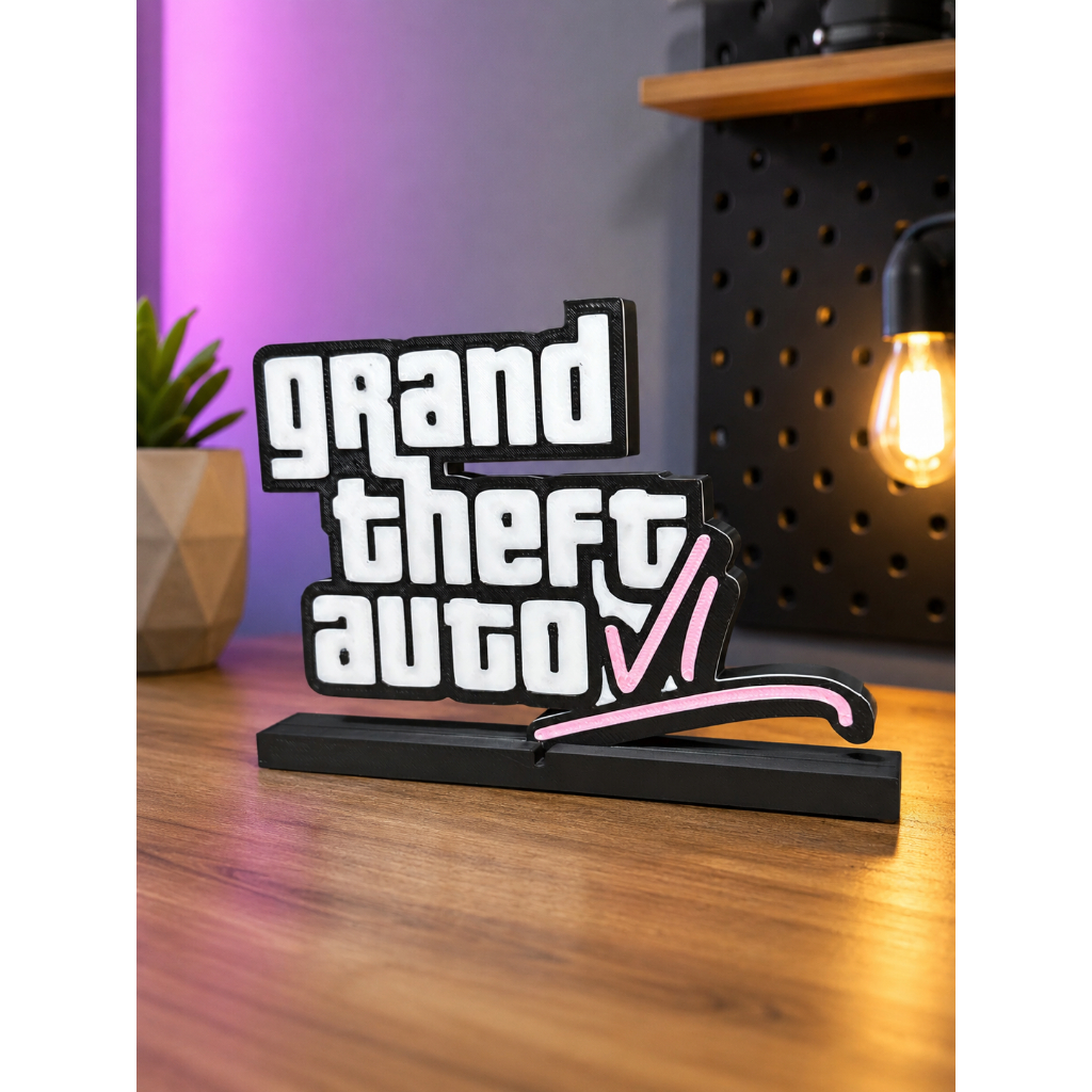 GTA 6 placa decorativo VICE CITY