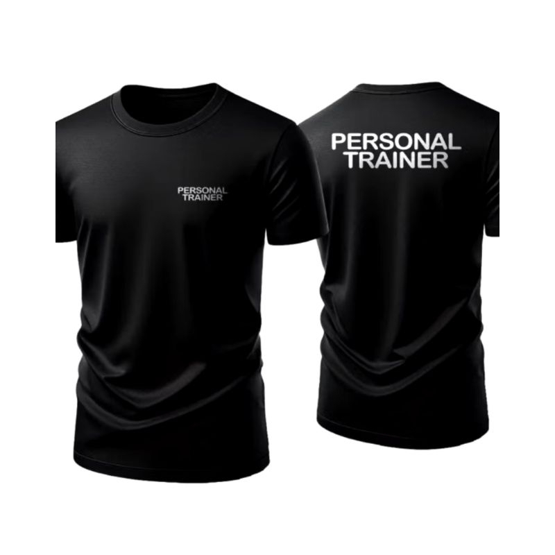 Camisa Camiseta Masculina Dry Fit Personal Trainer Uniforme Professor Academia Musculação