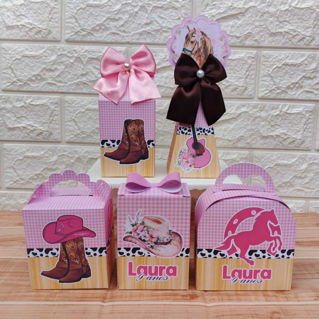 PEGUE E MONTE Kit Personalizados CAVALO BOIADEIRA Lembrancinha Festa Aniversário