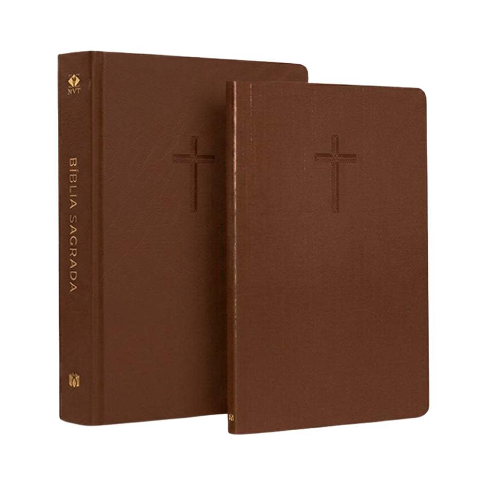 Kit Livro Bloco de Anotações | Capa Brochura e Bíblia Sagrada Slim Ele Ressuscitou | NVT | Capa Dura