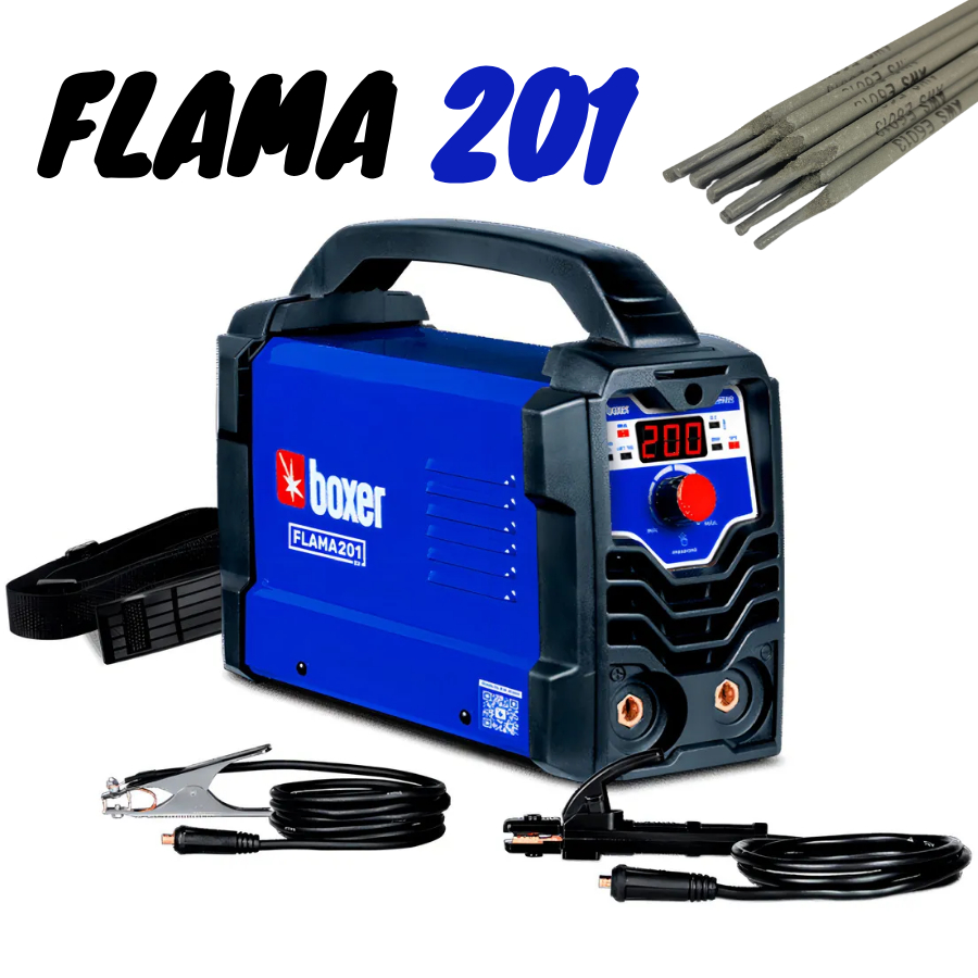 Máquina De Solda Inversora Flama 201 (Bivolt) 200amp - Boxer