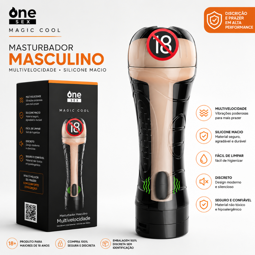 Formato Lanterna Ânus Masturbador Masculino  com Vibrador Multivelocidade