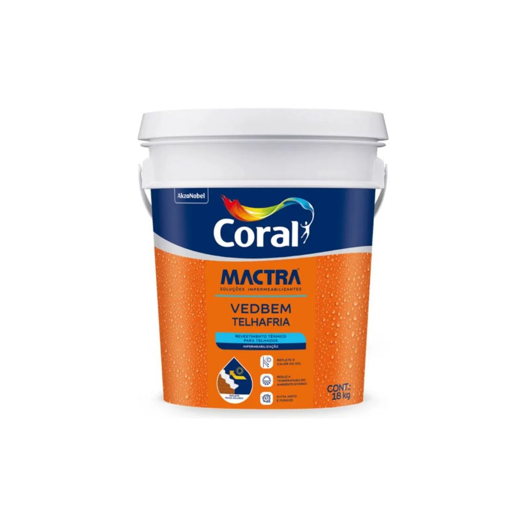 Tinta Termica Para Telhado Eternit Coral Mactra Branco