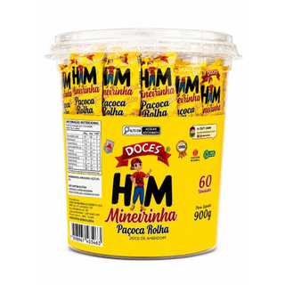 Paçoca Rolha Mineirinha c/ 60 Und. - 900g