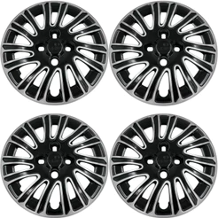 Jogo Kit 04 Calota Roda Aro 14 Emblemas Fiat Siena Palio Uno Mobi Argo 2014 2015 2016 2017 2018