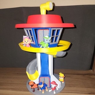 Expositor Cenário Torre de Comando Patrulha Canina 3D - para Miniaturas kinder ovo e outras miniaturas colecionáveis.