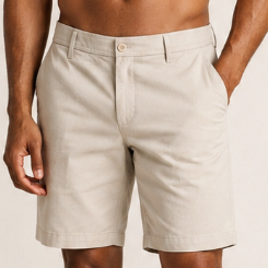 Bermuda Resort Masculina Sarja Com Elastano Alfaiataria Premium