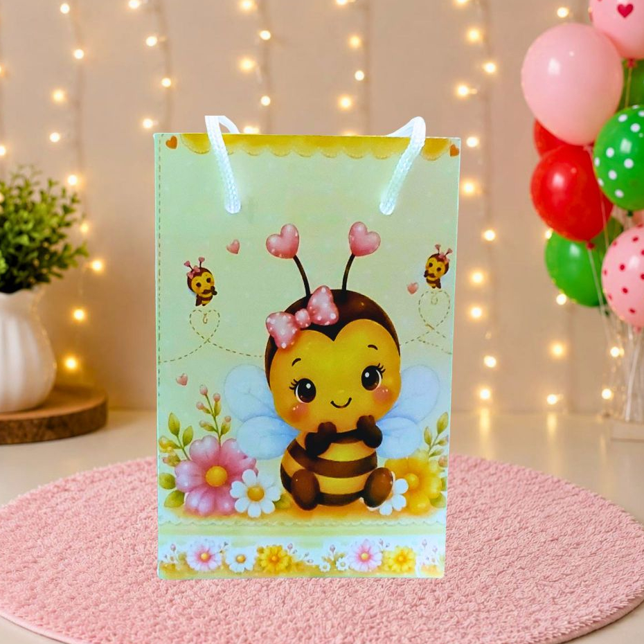Sacolinha Surpresa Personalizada ABELHINHA Lembrancinha PEGUE E MONTE mimos/aniversario/ kit festa