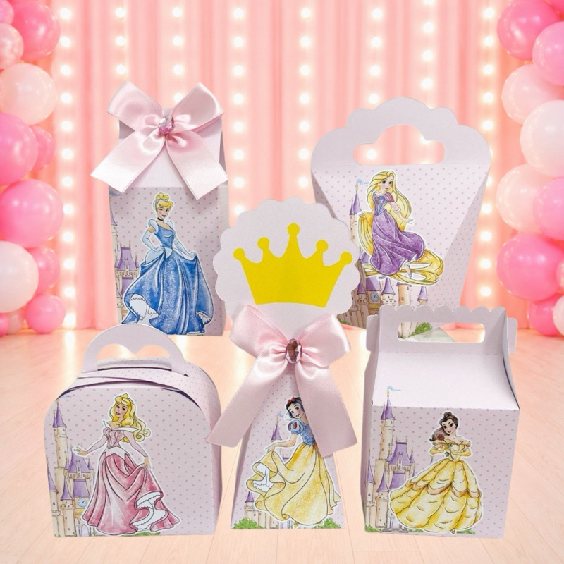 Kit Festa Princesas Caixinhas para festa infantis lembrancinhas de aniversario personalizados