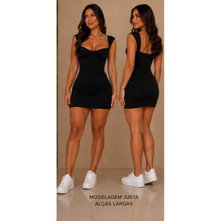 Vestido    Zoe  Curto  efeito silicone modelagem perfeita pra valorizar seu corpo