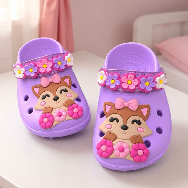SANDÁLIA CHINELO INFANTIL MENINA RAPOSINHA BABUCHE BLOGUEIRINHA ESTILOSA CONFORTÁVEL LEVE PRATICO ENVIO RAPIDO
