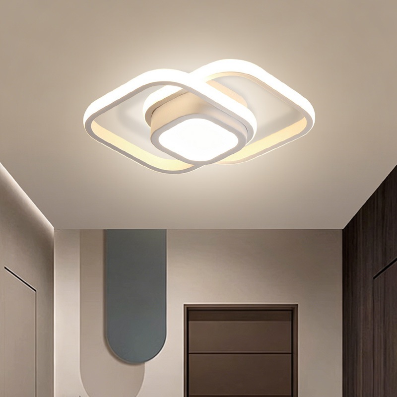 Plafon LED Sobrepor Luminária Teto Moderna 3 Tons Luz Lustre para Quarto, Sala, Escritório, Corredor e Cozinha