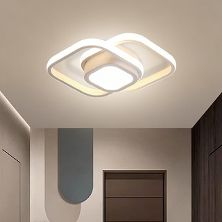 Plafon LED Sobrepor Luminária Teto Moderna 3 Tons Luz Lustre para Quarto, Sala, Escritório, Corredor e Cozinha