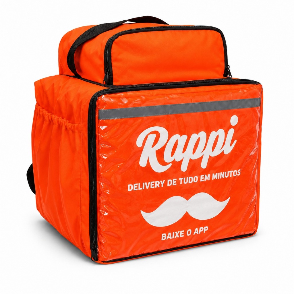 Bolsa Bag Mochila Térmica 45 litros para Entregas Delivery Lanchonetes e Pizzarias Motoboy Promoção