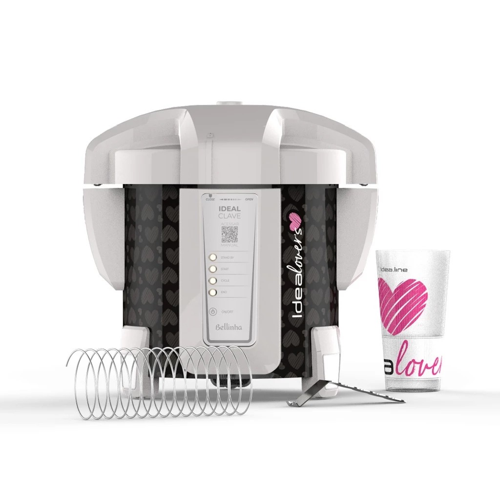 Autoclave Bellinha 5L Tecnologia DVM Dispensa Água Destilada Salão Manicure Clínica de Estética