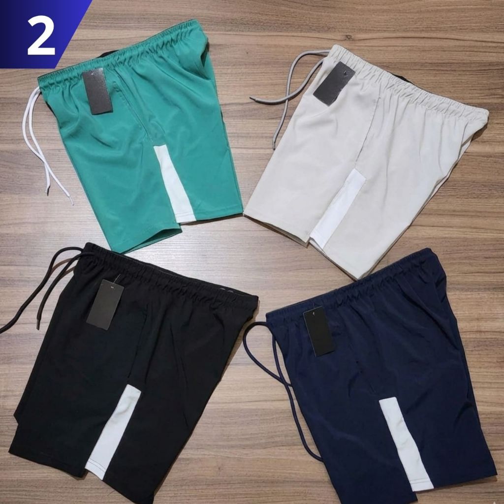 Short Masculino Bermuda Dry Fit Praia Academia Passeio Treino Casual Esporte Premium Secagem Rapida Slim fit Elastano