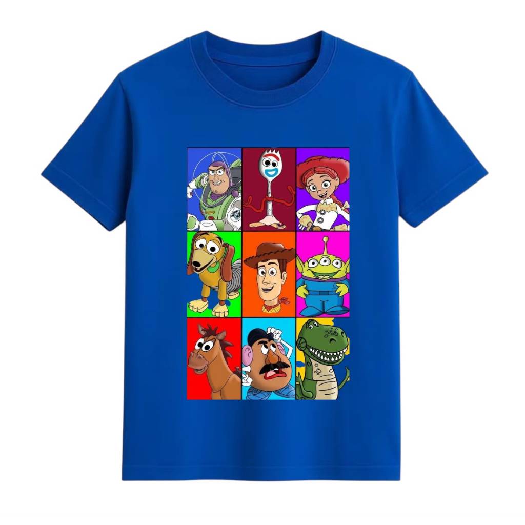 Camiseta Toy Story Infantil Unissex 100% Algodão Estampada Envio Imediato