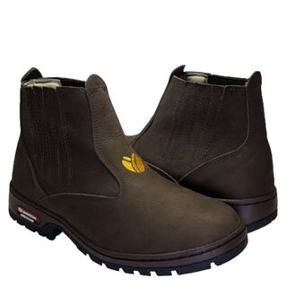 Botinas Bico Redondo MA 35 ao 44 unisex nas cores amarela ,preta e marrom