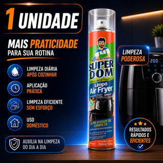 Super Dom Limpa Air Fryer Alto Poder De Limpeza Sem Estragar Sua Air Fryer Limpeza Sem Es…