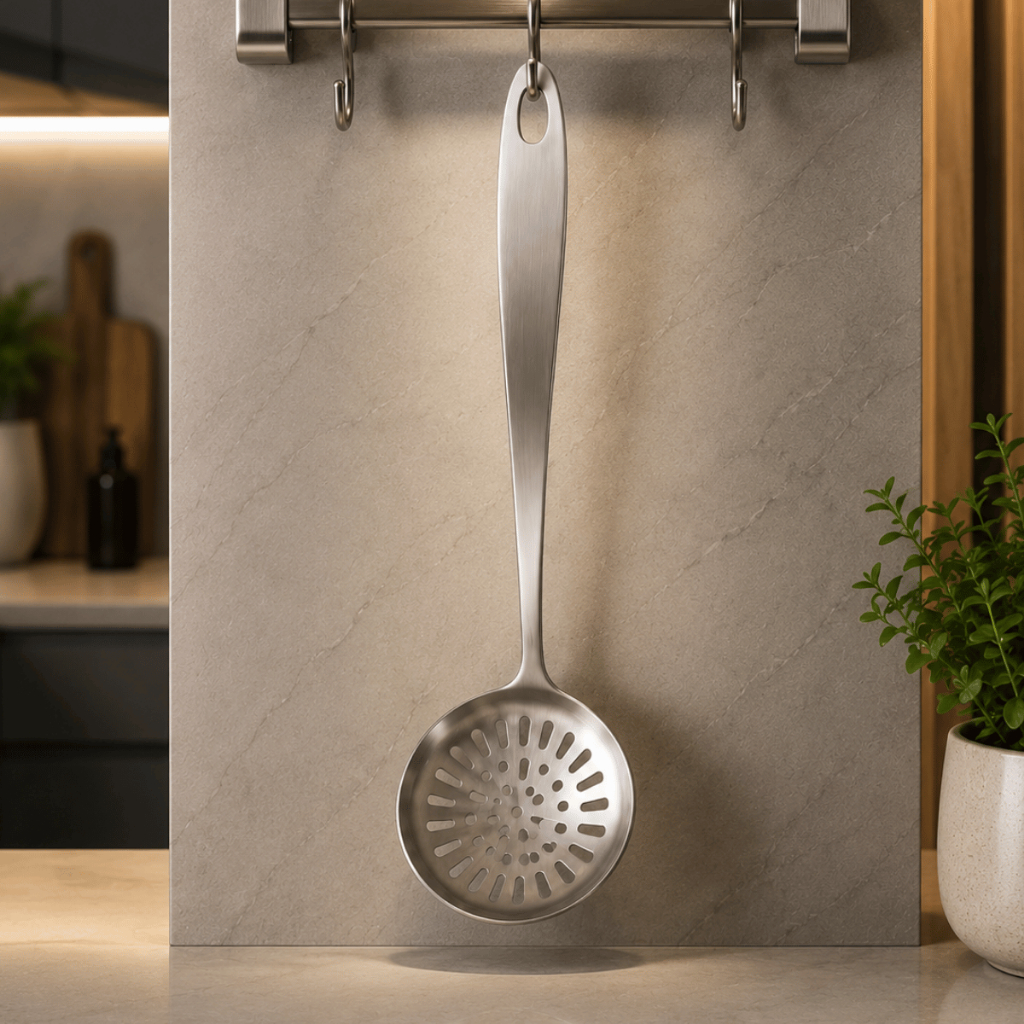 Escumadeira Para Frituras Arroz Aço Inox Multiuso Universal 31 cm