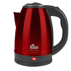 Chaleira Elétrica Kian 1,8L - 127V | CHV-100 | Desligamento Automático - Inox, Vermelha