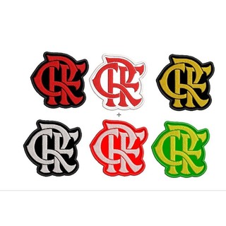 PATCH BORDADO TERMOCOLANTE CRF 8X8 CM DIVERSAS CORES FLAMENGO