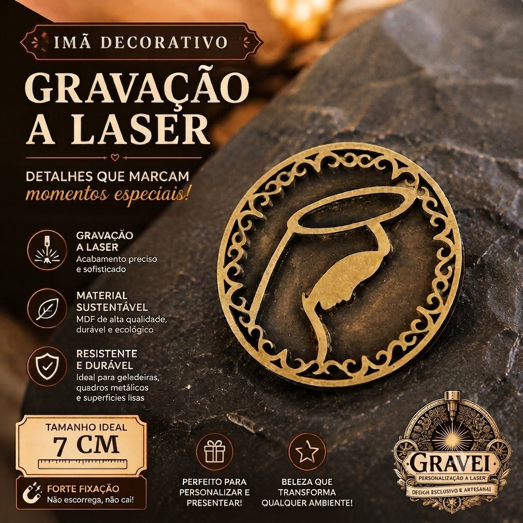 Presente Religioso Nossa Senhora em MDF Decoração Católica 7 cm