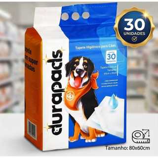 Tapete Higiênico para Cães Cachorro Premium Sanitário Durapets 30 Unds 60x80cm TuimPads 3…