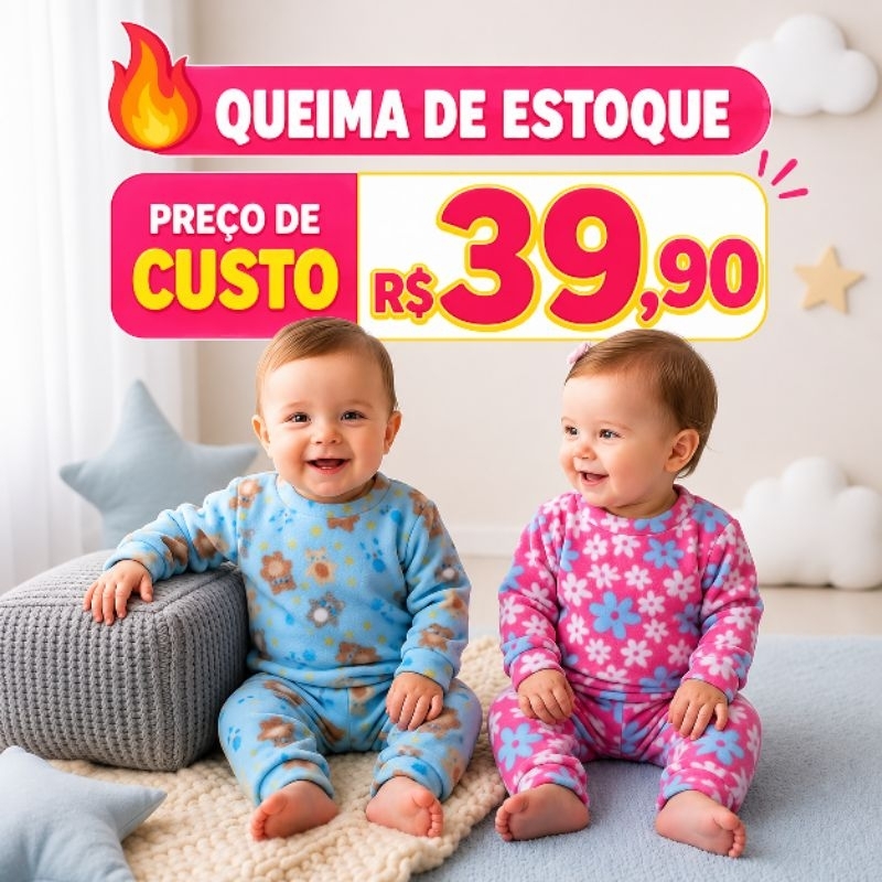 Conjunto Infantil Soft Grande Pijama Inverno Roupa De Frio Bebê E Criança Pijama Masculino Feminino Tamanho P ao 8