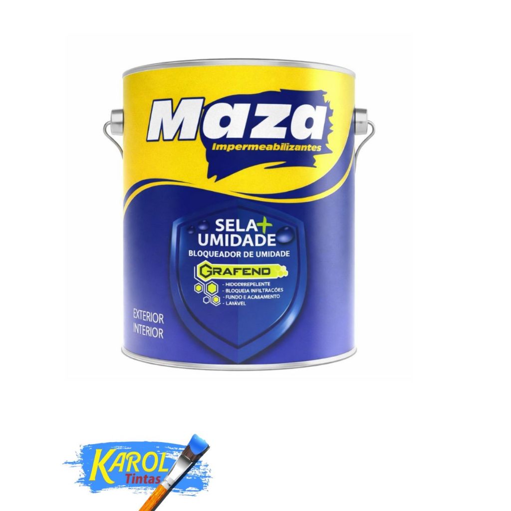 Maza Sela Umidade 3,2L Impermeabilizante Bloqueador de Infiltração e Mofo