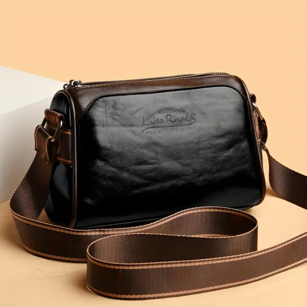 Bolsa Feminina Transversal Média Tiracolo Moderna Chic Casual Elegante Crossbody