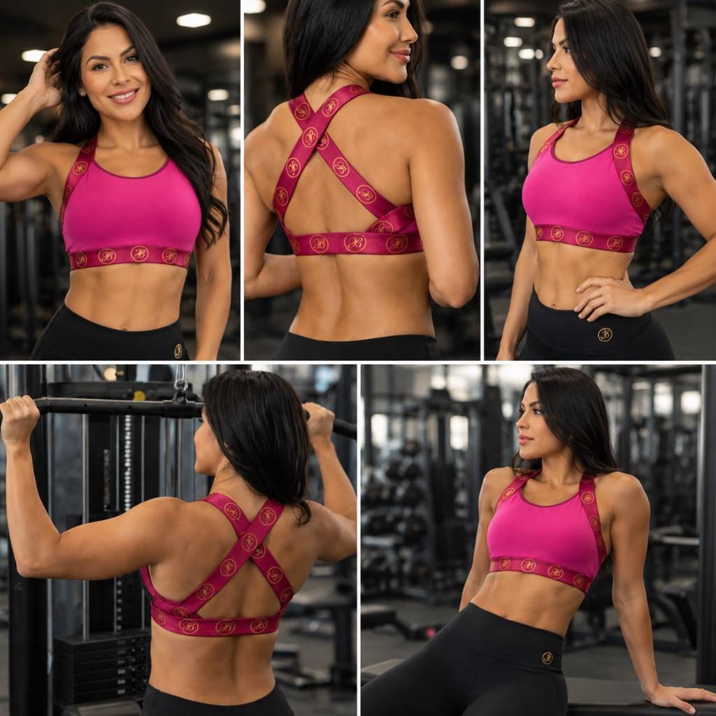 Top Fitness Feminino Cruzado Academia Treino Corrida Básico com Elástico Premium em Poliamida Confortável Alta Qualidade