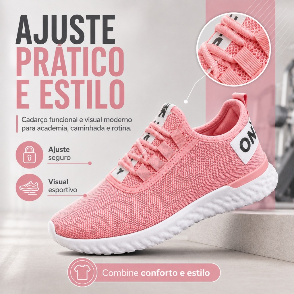 Tênis Esportivo Knit Feminino Masculino Academia Caminhada Corrida Confortável 34 ao 43 Promoção